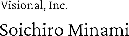Visional Co., Ltd. Soichiro Minami